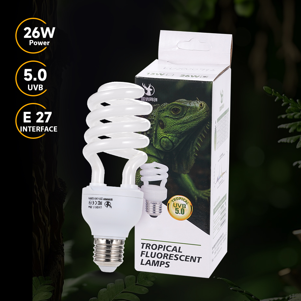 Calcium Powder Reptile - Reptiel UVB-lamp 26W 5.0 E27 standaard