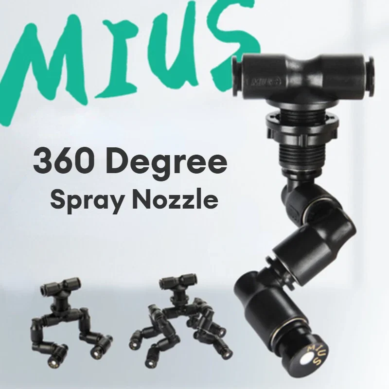 Misting Nozzle Reptile - Reptielen 360 graden roterende Fogger Mist