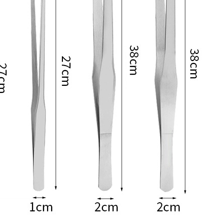 Feeding Tong Stainless - Roestvrijstalen reptielenvoertang met rubberen tips Aquarium