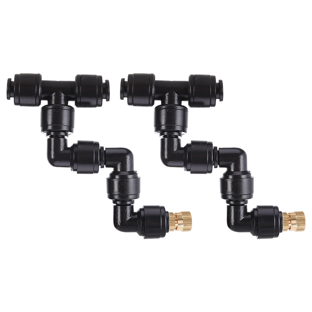 Misting Nozzle Reptile - 2 STUKS Zwart Vernevelingsmondstuk 360 Graden