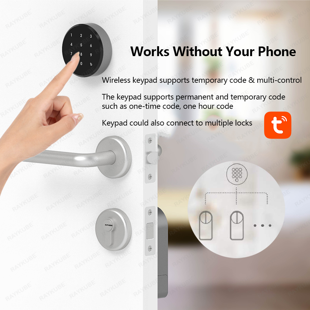 RAYKUBE A1 Pro Tuya BEL Slimme - Glass Door Hinge recensie en prijs