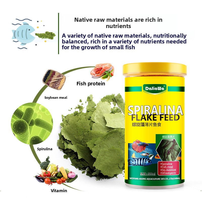 DaJiaWa Spirulina Vlokvisvoer  - Tetra Food Betta Flakes recensie en prijs