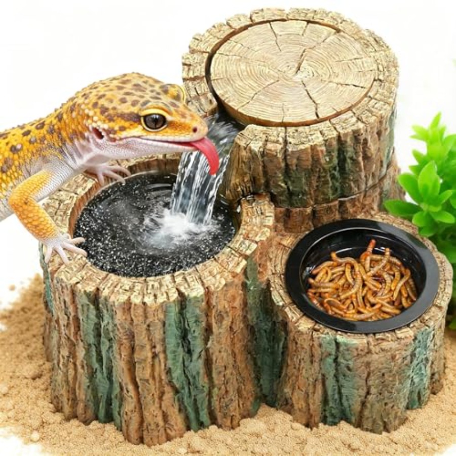 2-in-1 Reptielenfontein met vo - Water Dish Reptile recensie en prijs